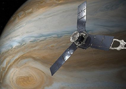 دوامات عملاقة حول المشتري