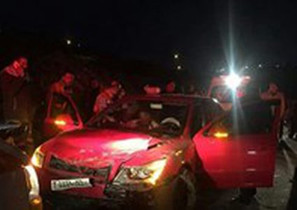 4 اصابات بحادث سير غرب سلفيت