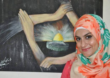 لانا حجازي ...  من "الصمت" إلى النطق بالفرشاة