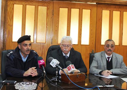 مؤتمر صحفي  لتنظيم الاسواق العامة في طولكرم