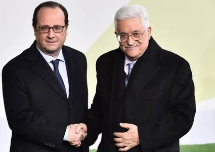 الرئيس يبحث مع نظيره الفرنسي "شرعنة المستوطنات"
