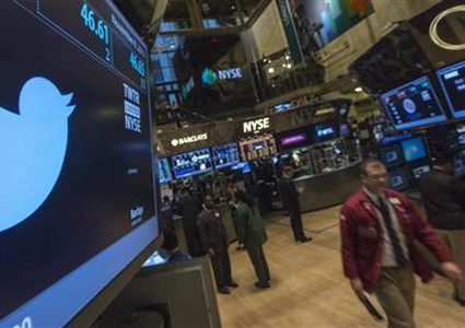 هبوط أسهم تويتر في السوق المالي