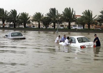 السيول في السعودية" فيديو"