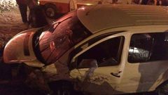 إصابة 8 مواطنين بحادث سير في العبيدية