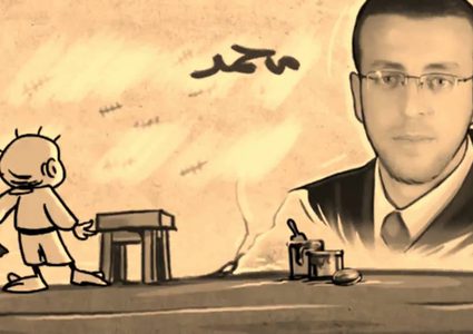 القيق على كرسي متحرك ويسعل دما