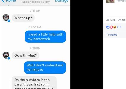 الشرطة تحل مسألة حسابية لطفلة في اميركا