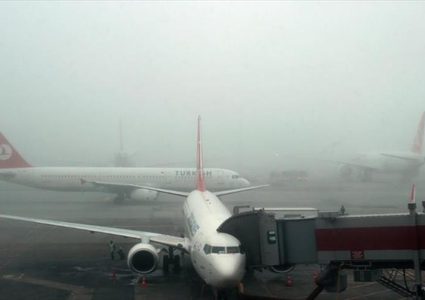 الضباب يتسبب بالغاء 45 رحلة جوية في إسطنبول