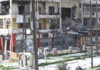 قصف أمريكي على الرقة السورية