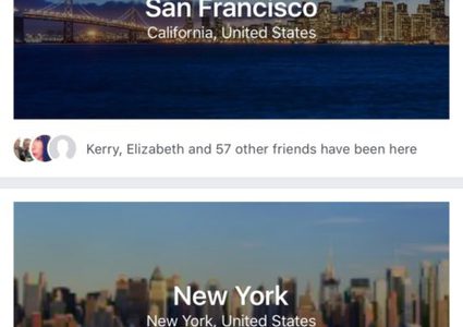 فيس بوك تضيف ميزة التخطيط للسفر