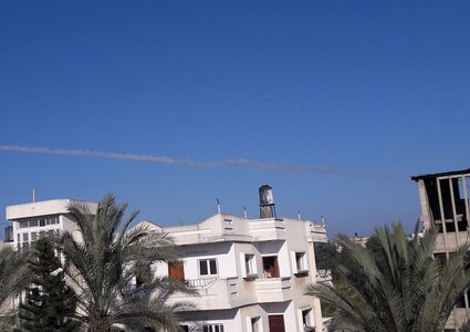 إطلاق صواريخ تجريبية من غزة