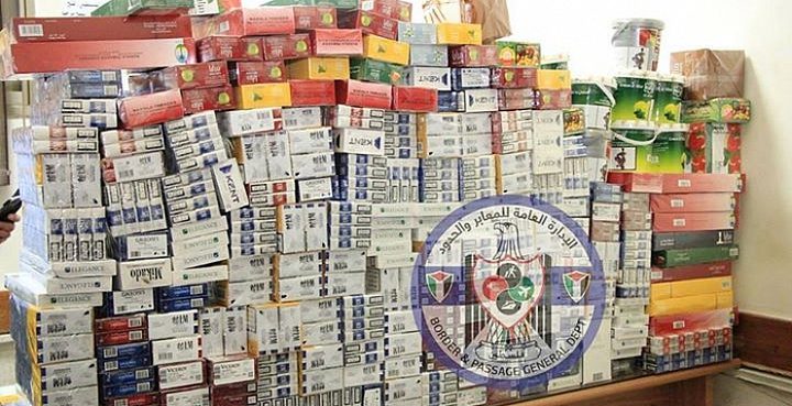 ضبط سجائر مهربة على معبر الكرامة