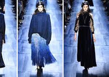 اللون الأزرق يطغى على ديور للشتاء القادم