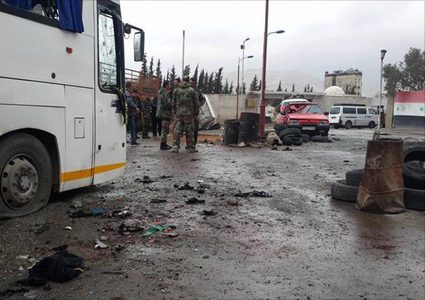 40 قتيلا خلال استهداف حافلات بدمشق