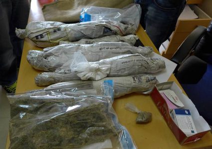 ضبط مواد يشتبه انها مخدرة في جنين