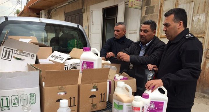 الضابطة والزراعة تضبطان (220) لتر مبيدات ممنوعة