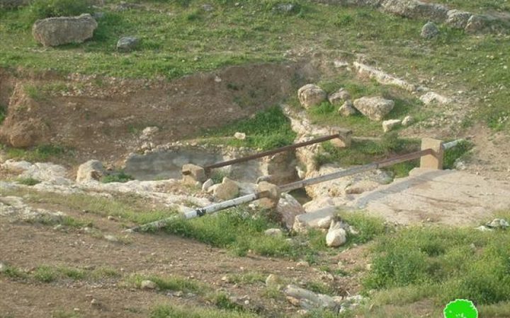 الاحتلال يخطر بوقف بناء بركة مياه في الأغوار