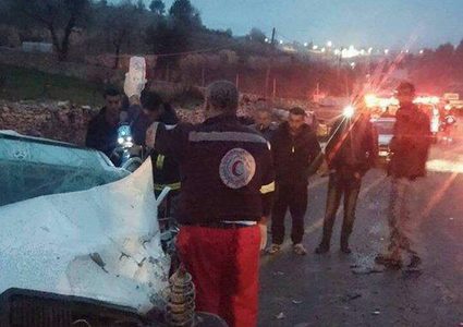 خمس إصابات بحادث في طولكرم