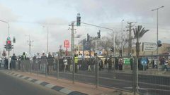 مظاهرات احتجاجية على تفريغ خزان الامونيا في حيفا