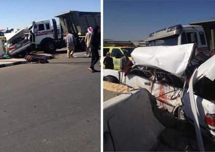 شاحنة تصطدم بعدة سيارات في تل ابيب