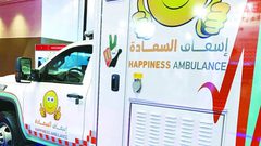أول “سيارة إسعاف للسعادة” في دبي