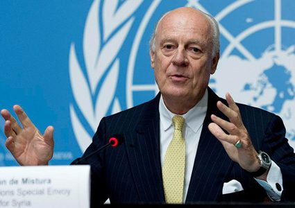 دي ميستورا يدعو الدول الضامنة لتثبيت الهدنة بسوريا
