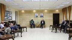 الفتياني يستقبل وفدا ايطاليا