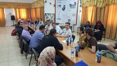 اللجنة الشعبيبة تستقبل وفداً فرنسياً في اريحا