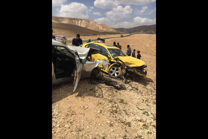 ثلاث إصابات بحادث سير شمال أريحا (صور)