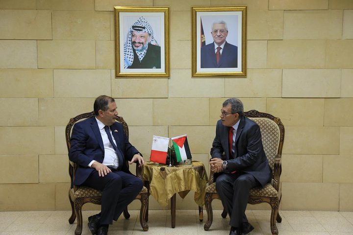 الفتياني يؤكد العلاقات الفلسطينية المالطية
