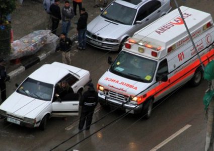 إصابة فتاة بحادث سير في نابلس