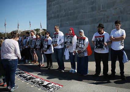 احتجاجات في واشنطن على زيارة السيسي