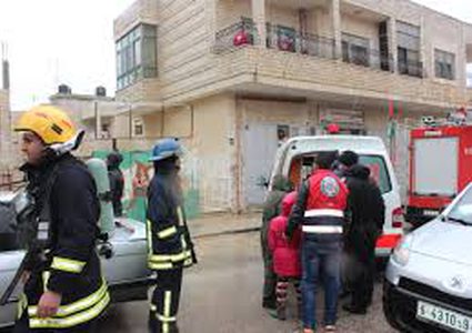 غزة: ثلاث إصابات بحالة اختناق في حريق بمنزل