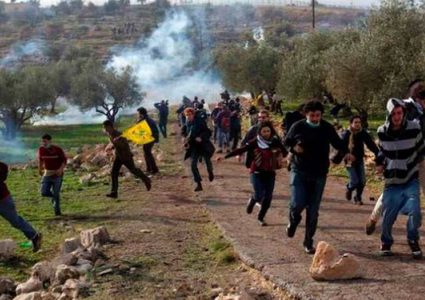 الإحتلال يقمع مسيرة نعلين السلمية(محدث)