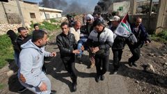 إصابة أربعة مواطنين بمسيرة كفر قدوم السلمية