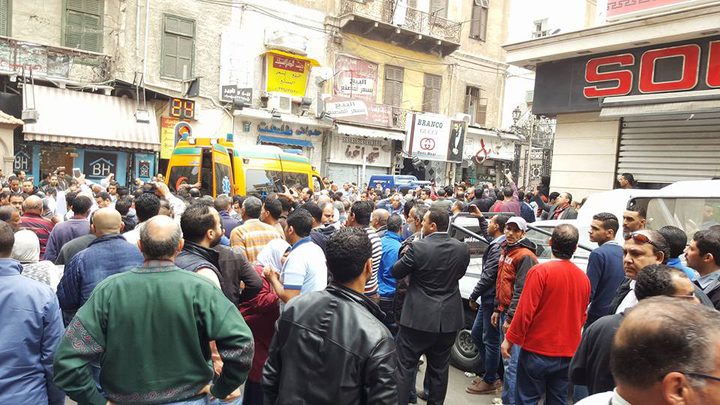 انفجار في كنيسة مار مرقس بالإسكندرية