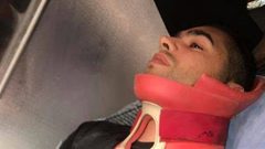 اصابة مواطن في حادث سير ذاتي