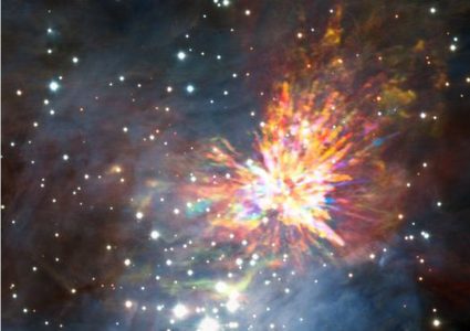 صورا "مبهرة وعنيفة" لتصادم النجوم