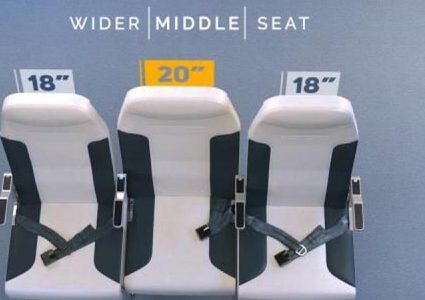 قريباً...الكرسي الأوسط في الطائرة هو الأفضل
