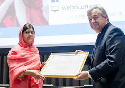 ملالا يوسفزي أصغر سفيرة للسلام في الأمم المتحدة