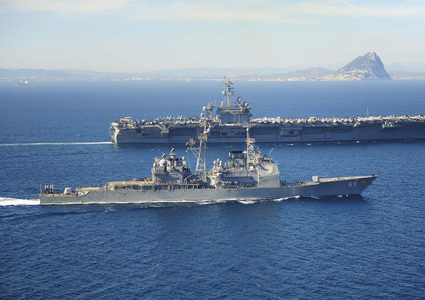 السفن الروسية تثير استفزاز  البحرية البريطانية