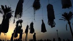فساتين زفاف مشنوقة في لبنان