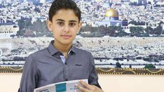 فلسطيني يفوز بالمركز الأول على الشرق الاوسط برسمته