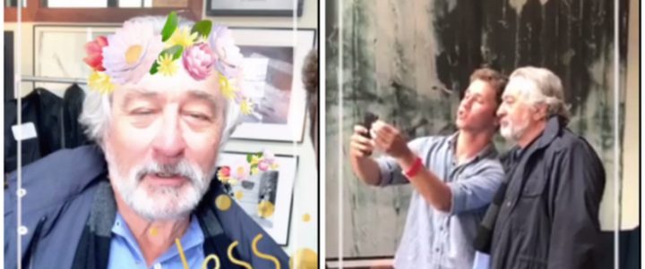 دي نيرو يتلقى دروساً في إستخدام سناب شات