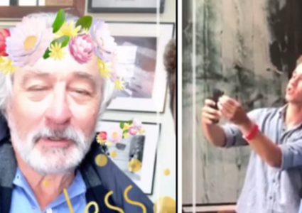 دي نيرو يتلقى دروساً في إستخدام سناب شات