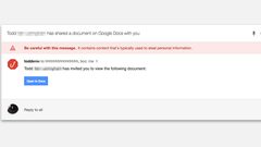 غوغل تحذر مستخدميها من فتح رابط docs