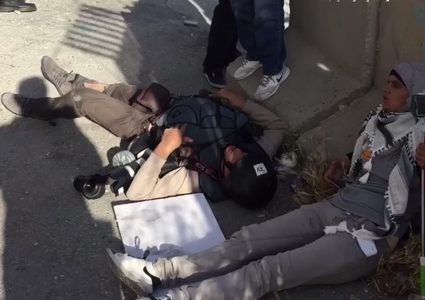 إصابات خلال قمع الاحتلال لمسيرة سلمية شمال بيت لحم (فيديو)