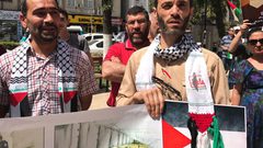 أتراك وفلسطينيون يتضامنون مع الأسرى جنوب تركيا