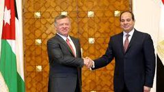 العاهل الأردني والرئيس المصري يؤكدان على أهمية عودة إسرائيل لمفاوضات جادة