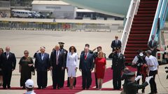 مواقف طريفة لترامب خلال زيارته للمنطقة