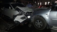 إصابة ثلاثة مواطنين جراء حادث سير عند معبر الكرامة